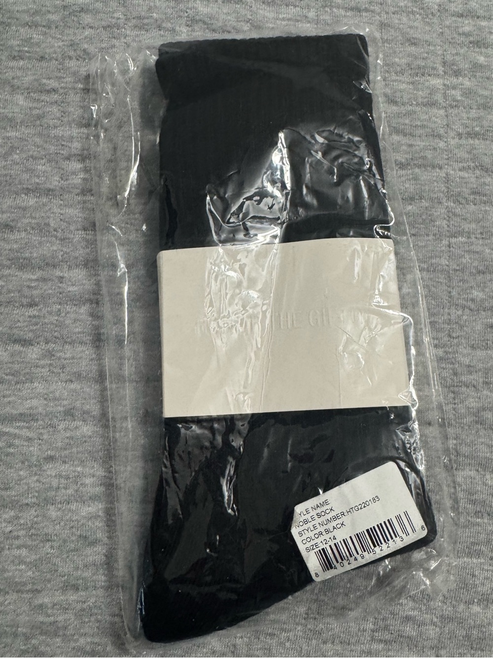 Honor the Gift Men’s Noble Crew Sock Black Size 12 to 14
